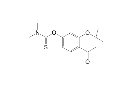 N,N-dimethylthiocarbamic acid O-(4-keto-2,2-dimethyl-chroman-7-yl) ester