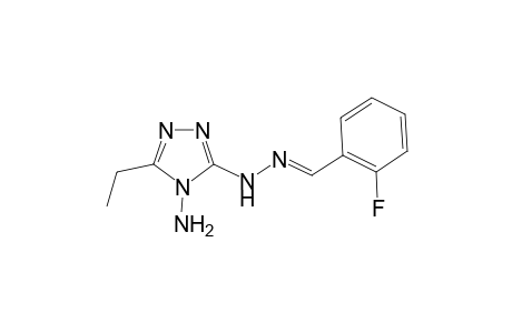 (4-amino-5-ethyl-1,2,4-triazol-3-yl)-[(E)-(2-fluorobenzylidene)amino]amine