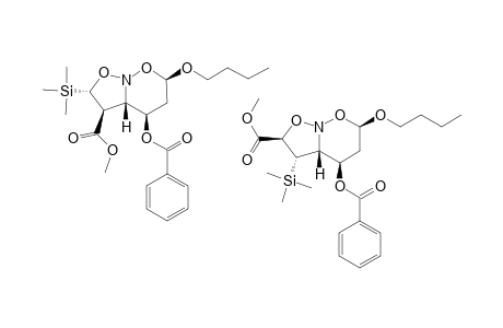 #40A;MIXTURE;REL-(2S,3S/R,3A-R/S,4R,6R)-4-BENZOYLOXY-6-BUTYLOXY-3-TRIMETHYLSILYL-HEXAHYDROISOXAZOLO-[2,3-B]-[1,2]-OXAZINE-2-CARBOXYLIC-ACID-METHYLESTER