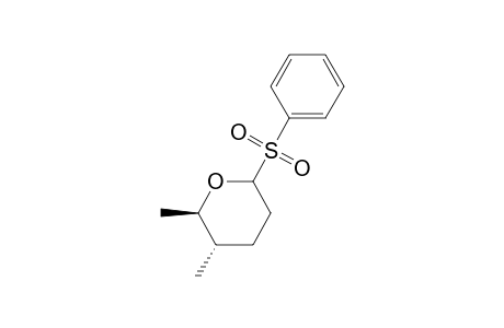 (2R,3S)-tetrahydro-2,3-dimethyl-6-(phenylsulphonyl)-2H-pyran