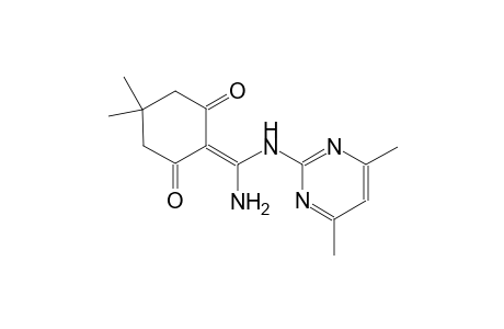 2-{amino[(4,6-dimethyl-2-pyrimidinyl)amino]methylene}-5,5-dimethyl-1,3-cyclohexanedione