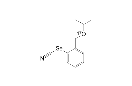 [(17)-O]-LABELED-2-(ISOPROPOXYMETHYL)-BENZENESELENENYL-CYANATE