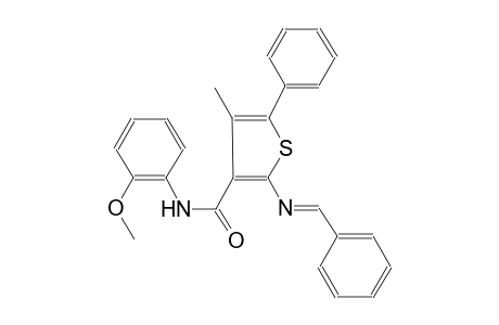 3-thiophenecarboxamide, N-(2-methoxyphenyl)-4-methyl-5-phenyl-2-[[(E)-phenylmethylidene]amino]-