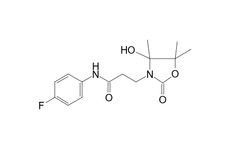 3-Oxazolepropanamide, N-(4-fluorophenyl)tetrahydro-4-hydroxy-4,5,5-trimethyl-2-oxo-