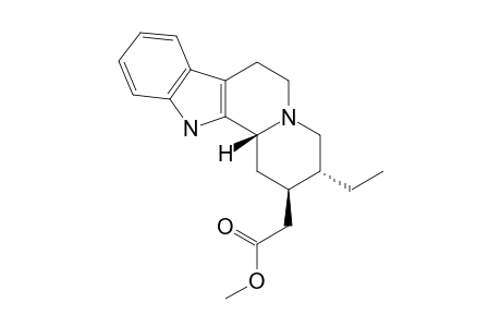 2-[(2R,3R,12bR)-3-ethyl-1,2,3,4,6,7,12,12b-octahydropyrido[2,1-a]$b-carbolin-2-yl]acetic acid methyl ester