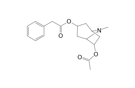 Benzeneacetic acid, 6-(acetyloxy)-8-methyl-8-azabicyclo[3.2.1]oct-3-yl ester, (3-endo,6-exo)-