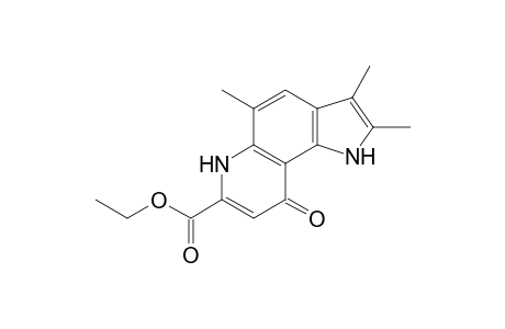 1H-Pyrrolo[2,3-f]quinoline-7-carboxylic acid, 6,9-dihydro-2,3,5-trimethyl-9-oxo-, ethyl ester