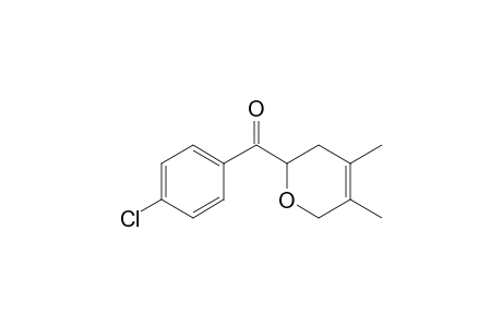 (4-chlorophenyl)-(4,5-dimethyl-3,6-dihydro-2H-pyran-2-yl)methanone