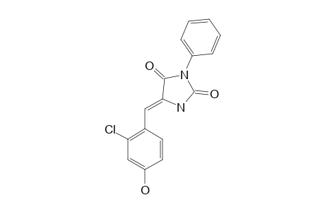 5-[(Z)-1-(2-CHLORO-4-HYDROXYPHENYL)-METHYLIDENE]-3-PHENYL-IMIDAZOLIDINE-2,4-DIONE