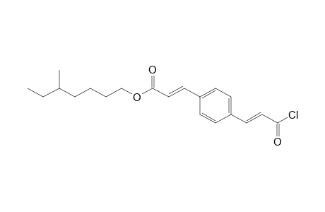 2-Propenoic acid, 3-[4-[3-chloro-3-oxo-1-propen-1-yl]phenyl]-, 5-methylheptyl ester