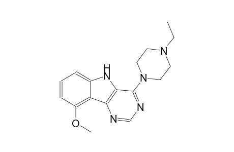 4-(4-ethyl-1-piperazinyl)-9-methoxy-5H-pyrimido[5,4-b]indole