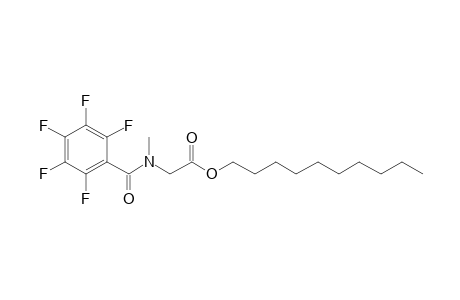 Sarcosine, N-pentafluorobenzoyl-, decyl ester