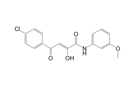 (2Z)-4-(4-chlorophenyl)-2-hydroxy-N-(3-methoxyphenyl)-4-oxo-2-butenamide