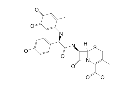 7-[2-(6-METHYL-3,4-DIOXOCYCLOHEXA-1,5-DIENYLAMINO)-2-(4-HYDROXY-PHENYL)-ACETYLAMINO]-CEPHALOSPORANIC-ACID