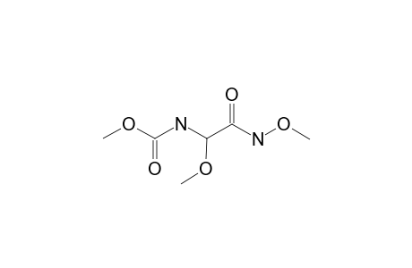 2-[(METHOXYCARBONYL)-AMINO]-2-METHOXY-N-METHOXYACETAMIDE