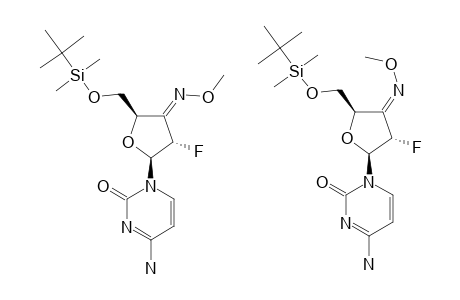 1-[(E)/(Z)-2',3'-DIDEOXY-2'-FLUORO-3'-(METHOXYIMINO)-5'-O-TERT.-BUTYLDIMETHYLSILYL-BETA-D-ERYTHRO-PENTOFURANOSYL]-CYTOSINE