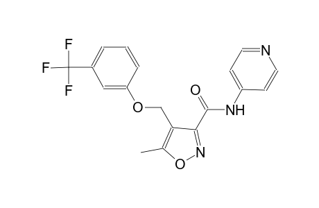 5-methyl-N-(4-pyridinyl)-4-{[3-(trifluoromethyl)phenoxy]methyl}-3-isoxazolecarboxamide