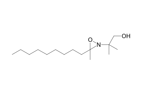 trans-2-(1-Hydroxy-2-methylpropan-2-yl)-3-methyl-3-nonyloxaziridine