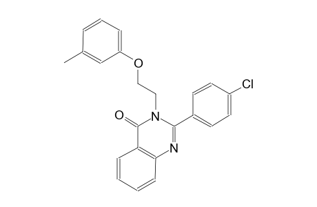 4(3H)-quinazolinone, 2-(4-chlorophenyl)-3-[2-(3-methylphenoxy)ethyl]-