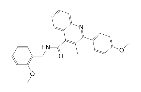 N-(2-methoxybenzyl)-2-(4-methoxyphenyl)-3-methyl-4-quinolinecarboxamide