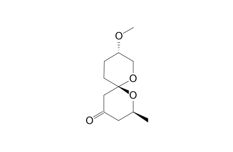 (2S,6R,9S)-9-Methoxy-2-methyl-1,7-dioxaspiro[5.5]undecan-4-one