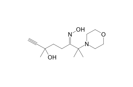 6-Hydroxy-2,6-dimethyl-2-(morpholin-4'-yl)oct-7-yn-3-one - Oxime