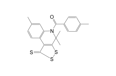 1H-[1,2]dithiolo[3,4-c]quinoline-1-thione, 4,5-dihydro-4,4,7-trimethyl-5-(4-methylbenzoyl)-