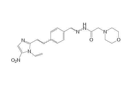 4-morpholineacetic acid, {p-[2-(5-nitro-1-vinylimidazol-2-yl)vinyl]-benzylidene}hydrazide