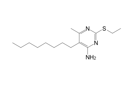 4-Pyrimidinamine, 2-(ethylthio)-6-methyl-5-octyl-