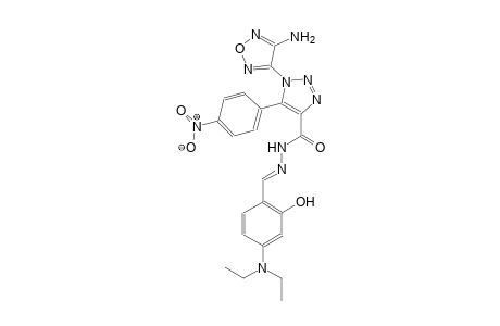 1-(4-amino-1,2,5-oxadiazol-3-yl)-N'-{(E)-[4-(diethylamino)-2-hydroxyphenyl]methylidene}-5-(4-nitrophenyl)-1H-1,2,3-triazole-4-carbohydrazide