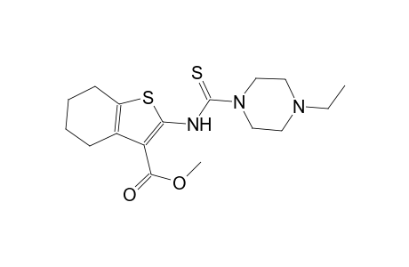 methyl 2-{[(4-ethyl-1-piperazinyl)carbothioyl]amino}-4,5,6,7-tetrahydro-1-benzothiophene-3-carboxylate