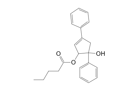5-Hydroxy-3,5-diphenylcyclopent-2-en-1-yl pentanoate