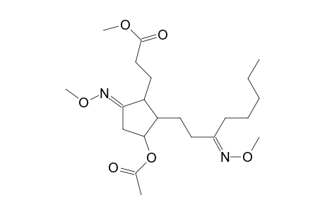 3-(2-(3-methoxyimino-octyl)-3-acetoxy-5-methoxyiminocyclopentyl)propanoic acid methyl ester
