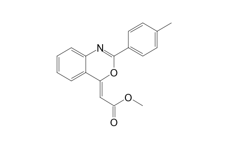 (Z)-2-(p-Tolylbenzo[d][1,3]oxazin-4-ylidene)acetic acid methyl ester