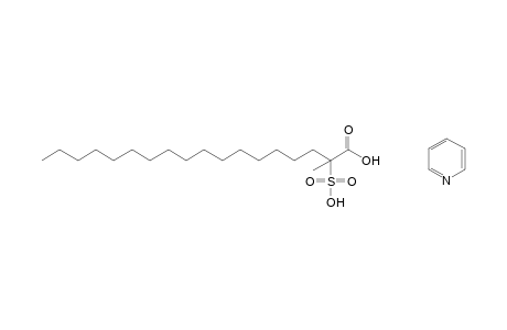 2-methyl-2-sulfooctadecanoic acid, compound with pyridine(1:1)