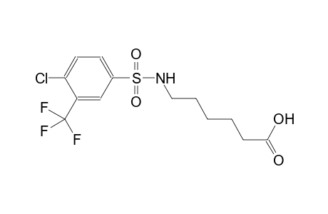 6-({[4-chloro-3-(trifluoromethyl)phenyl]sulfonyl}amino)hexanoic acid