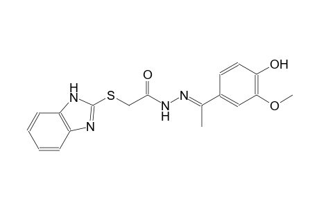 acetic acid, (1H-benzimidazol-2-ylthio)-, 2-[(E)-1-(4-hydroxy-3-methoxyphenyl)ethylidene]hydrazide
