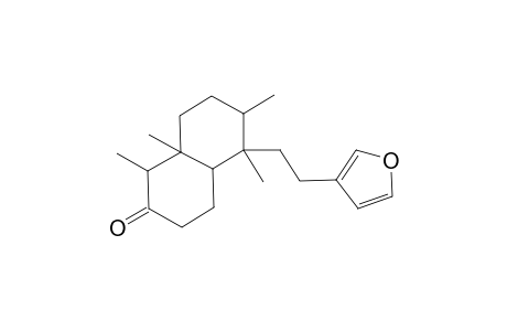 5-[2-(3-Furyl)ethyl]-1,5,6,8a-tetramethyloctahydro-2(1H)-naphthalenone