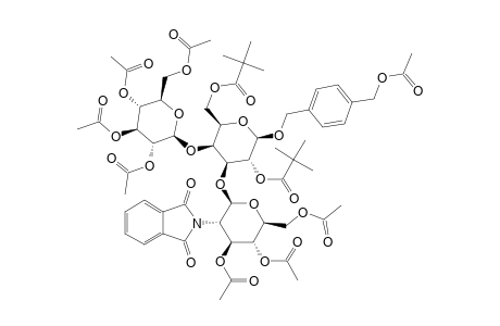 #28;[4-O-ACETOXYMETHYL]-BENZYL-3-O-[3,4,6-TRI-O-ACETYL-2-DEOXY-2-PHTHALIMIDO-BETA-D-GLUCOPYRANOSYL]-4-O-[2,3,4,6-TETRA-O-ACETYL-BETA-D-GLUCOPYRANOSYL]-2,6-DI-O