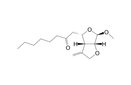 (+-)-(3aR,4S,6R,6aR)-1-(6-Methoxy-3-methylenehexahydrofura[3,4-b]furan-4-yl)octan-2-one