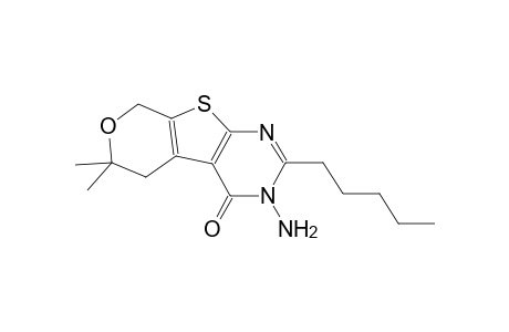 4H-pyrano[4',3':4,5]thieno[2,3-d]pyrimidin-4-one, 3-amino-3,5,6,8-tetrahydro-6,6-dimethyl-2-pentyl-