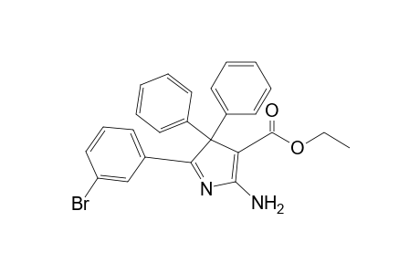 2-amino-5-(3-bromophenyl)-4,4-diphenyl-3-pyrrolecarboxylic acid ethyl ester