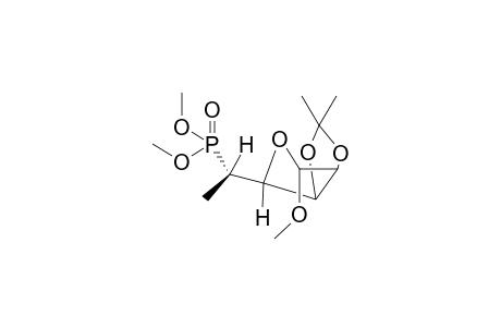 Methyl 5,6-dideoxy-2,3-O-isopropylidene-5-dimethoxyphosphinyl-.beta.,L-gulofuranoside