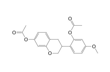 2H-1-Benzopyran-7-ol, 3-[2-(acetyloxy)-4-methoxyphenyl]-3,4-dihydro-, acetate