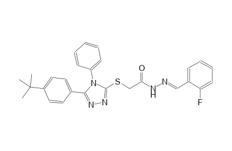 acetic acid, [[5-[4-(1,1-dimethylethyl)phenyl]-4-phenyl-4H-1,2,4-triazol-3-yl]thio]-, 2-[(E)-(2-fluorophenyl)methylidene]hydrazide