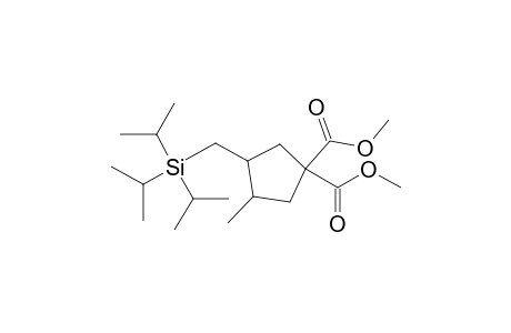 Dimethyl 3-methyl-4-[(triisopropylsilyl)methyl]cyclopentane-1,1-dicarboxylate