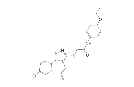 2-{[4-allyl-5-(4-chlorophenyl)-4H-1,2,4-triazol-3-yl]sulfanyl}-N-(4-ethoxyphenyl)acetamide