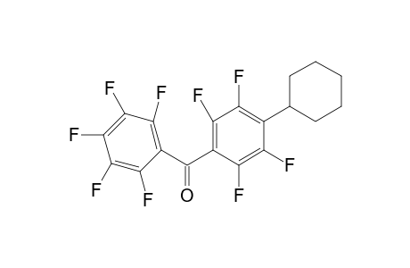 Methanone, (4-cyclohexyl-2,3,5,6-tetrafluorophenyl)(2,3,4,5,6-pentafluorophenyl)-