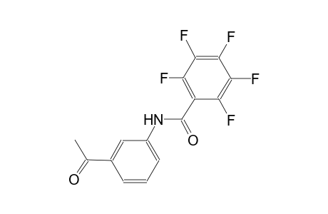 N-(3-acetylphenyl)-2,3,4,5,6-pentafluorobenzamide