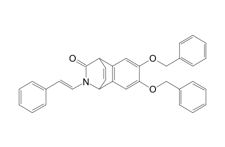 1,4-Ethenoisoquinolin-3(2H)-one, 1,4-dihydro-2-(2-phenylethenyl)-6,7-bis(phenylmethoxy)-, (E)-